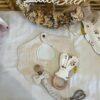 baby set in mussola double face ricamata