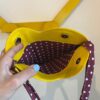borsa a forma di cuore in vera pelle